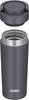 Safe Thermos Water Bottle Vacuum Insulated Mobile Tumbler with Carry Handle 420ml Metallic Gray MGY [Dishwasher Model] JOV-420