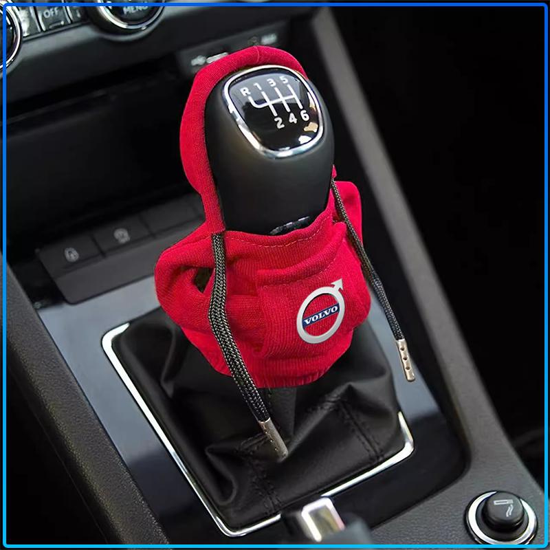 Hoodie Car Gear Shift Knob Cover Gearshift Handle Interior Decorative For Volvo XC90 XC60 XC40 V40 V50 V60 S40 S50 S60 S70 S80 S90 240 C70 Vnl Truck