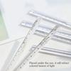 2Pcs Clear Triangular Scale Ruler 15cm 20cm Plastic Drawing Ruler Geometry Tool for Measuring Engineering Drawing