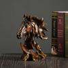 Amerikanische Retro-Simulation Tierkopfstatue Wolf Löwe Tiger Adler Pferd Skulptur Home Wohnzimmer Schlafzimmer Bücherregal Dekoration