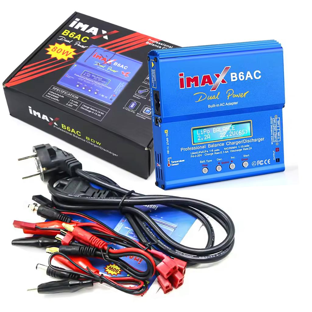 iMAX B6 b6ac 80W Battery Charger Lipo NiMh Li-Ion Ni-Cd Digital RC B6 Lipro Balance Charger Discharger + 12V 5A Adapter