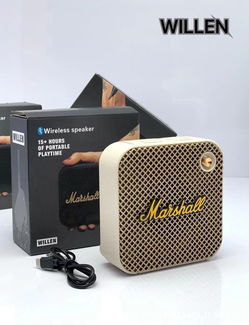 

Compact Mesh Wireless Bluetooth Speaker Compatible with Marshall Willen білий