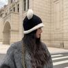 Women's New Warm Knitted Hat Korean Style Versatile Cute Ear Windproof Ear Protection Face Small Wool Hat