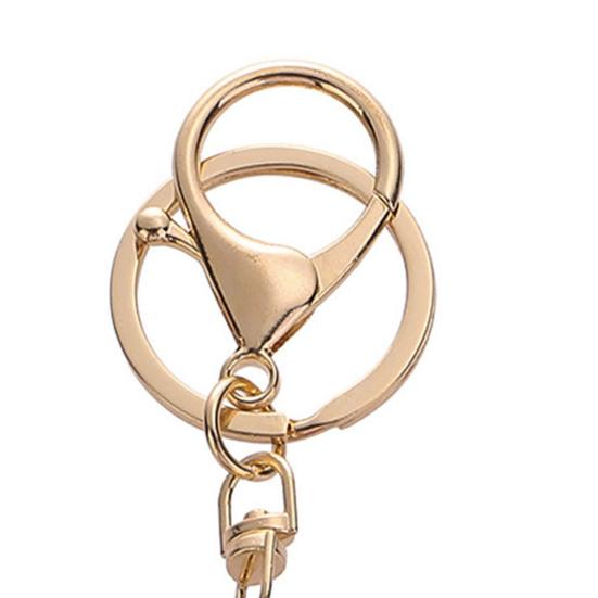 Keychain Pendant Chinese Style Rhinestones-Encrusted Oil Painting 3D Zodiac Horse Design Key Chain Metal