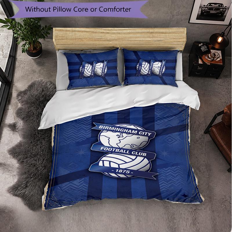 Biancheria da letto a tema Birmingham City Set 3 Pezzi Copripiumino Biancheria da letto Decorativa Per Camera Adolescenti Decorazione Casa
