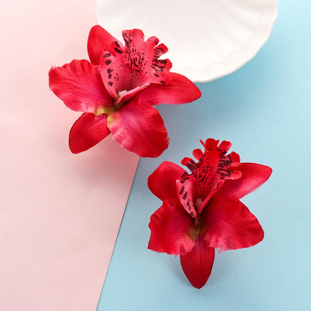 2Pcs Fashion Flowers Hair Clips Women Bohemia Bridal Orchid Hairpins Wedding Accessories Girls Barrette Beach Hair Accessories