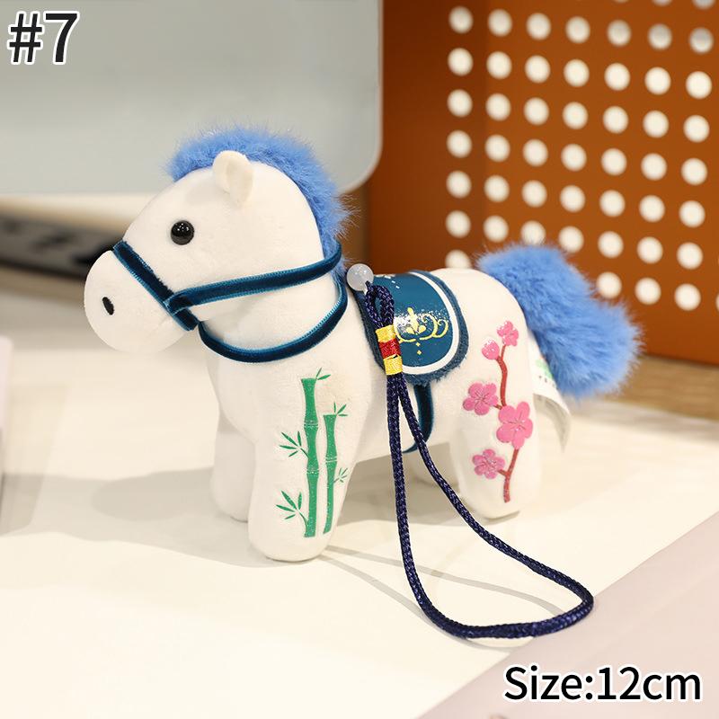 Horse Statues Figure Desk Ornament Christmas New Year Home Office Decoration Spring Festival Decoration Party Gift Horse Favors