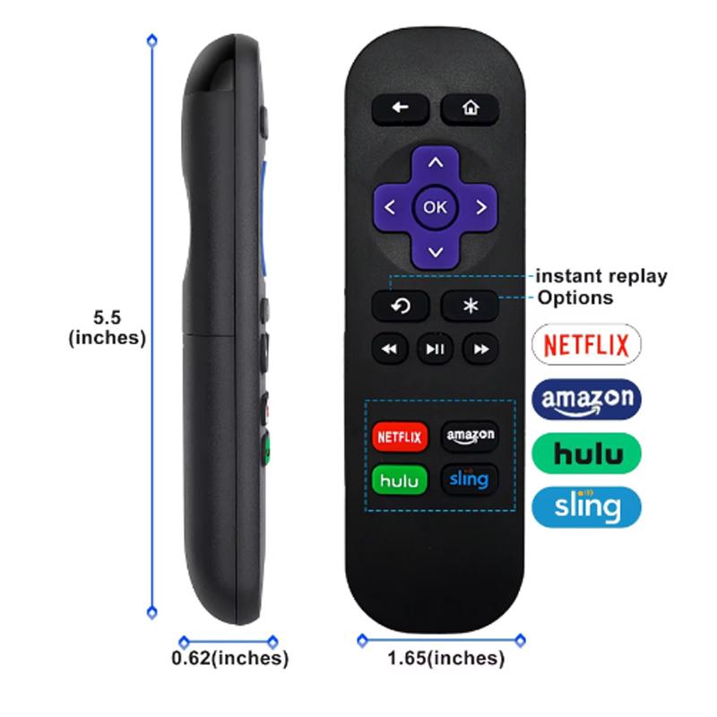 RC680 Remote Control Replacement For Roku Express Premiere Box Play 1 2 3 4 Not Compatible With Any Stick Or TV Device Accessory
