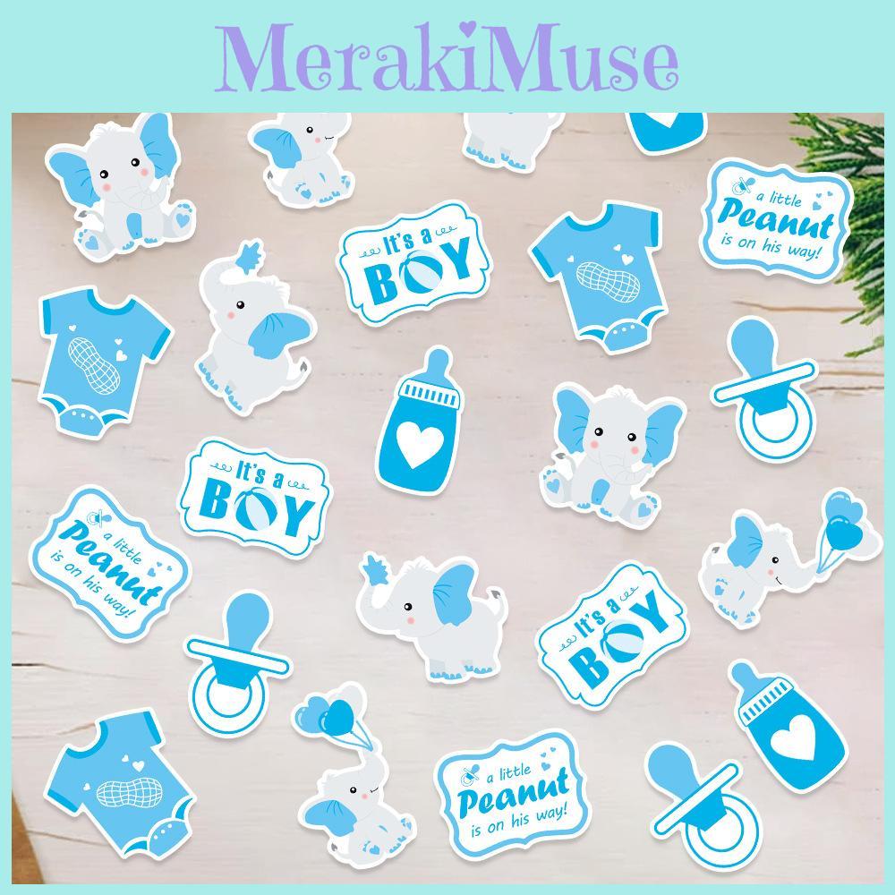 Blaues Elefanten-Konfetti Babyparty Party Desktop Dekoration Requisite Werfen