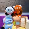 Panda Cat Couple Keyring Gifts Stuffed Animal Stuffed Pendant  Gifts For Friends