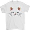 Cute 100 Cotton Cat Face Unisexs TShirt