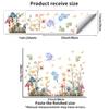 Creative Watercolor Floral Butterfly Fairy Wall Sticker for Living Room and Bedroom Background Decoration