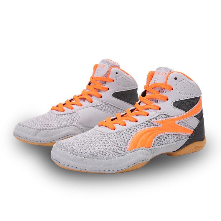 Factory new boxing fighting shoes indoor training match rubber magic buckle children's wrestling