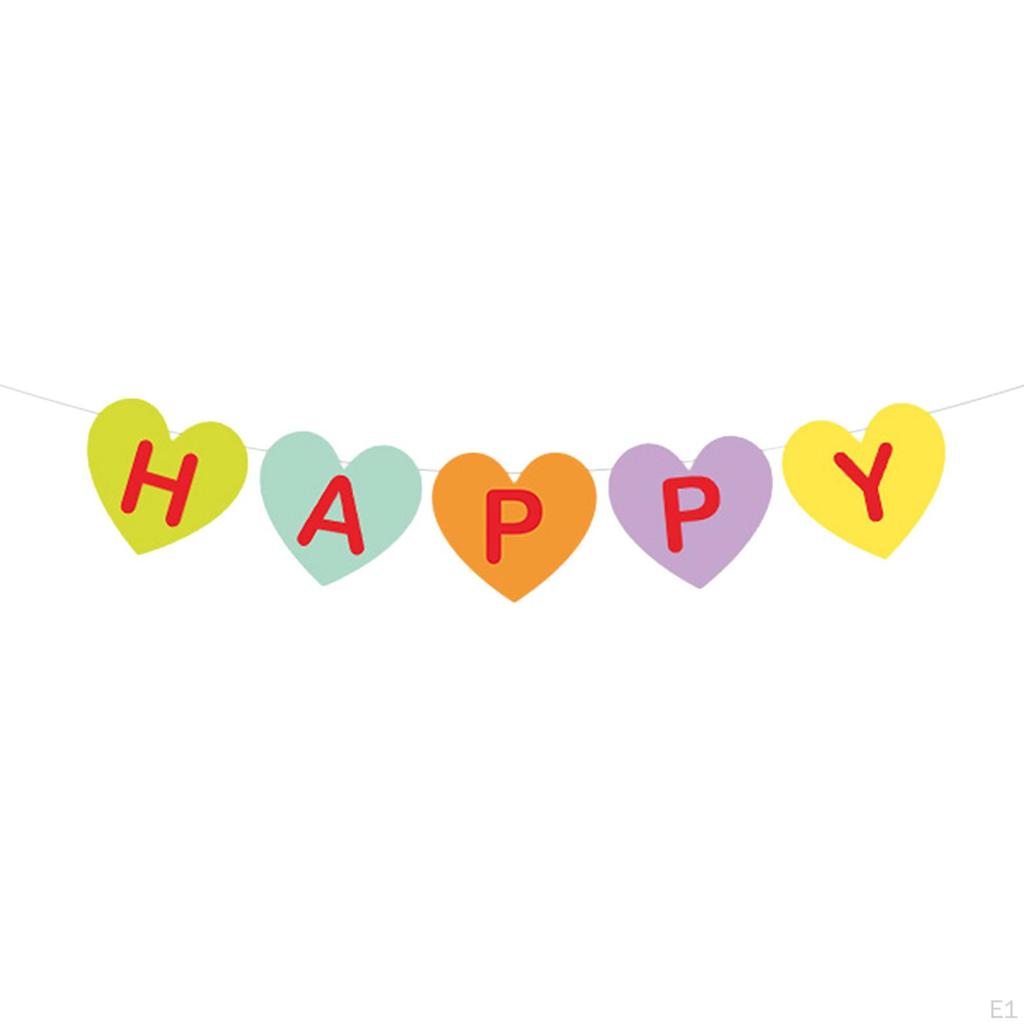 Heart Banner Hanging Garland Decorations, DIY Valentine's Day Decor for