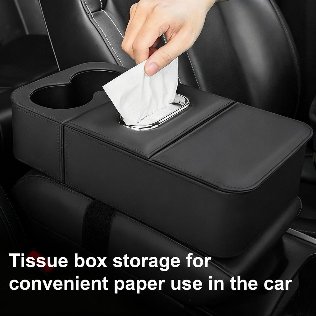 Car Armrest Organizer Large Capacity Cup Holder Automotive Armrests Magnetic Storage Box For Water Bottle Key Sunglasses Card