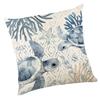 Plush Pillow Case Ocean Themed Linen Cushion Cover Perfect For Summer Home Decoration And Sofa Use