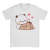 Panda Bear Bubu and Dudu TShirt for Men  Humor Cotton Tee Shirt Round Neck Short Sleeve T Shirts 4XL 5XL Tops