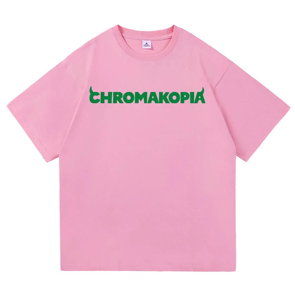 Unisex Tyler The Creator Chromakopia Tour 2024 T Shirt Women Aesthetic Letter Print T-Shirt Unisex Tees Shirts Streetwear