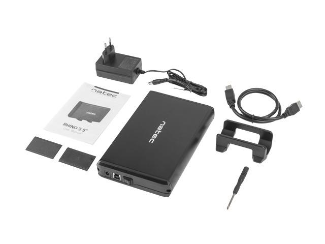Obudowa HDD 3.5 Cala RHINO USB 3.0 (Sata) Aluminium