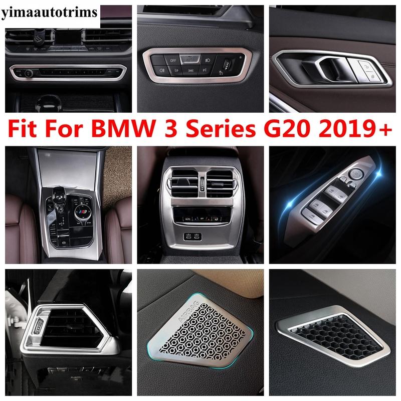 Dashboard Air AC Vents / Window Lift / Head Light / Handle Bowl Cover Trim For BMW 3 Series G20  - 2024 Accessories Interior