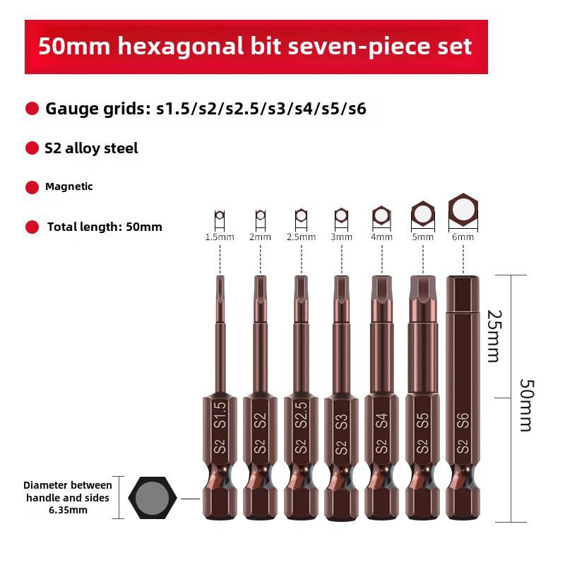 Sada elektrických šroubovacích bitů Qingwei S2 Strong s magnetickou šestihrannou rukojetí