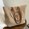 Straw Bag Women's Summer Seaside Vacation Beach Bag Shoulder Messenger Bag Fashion Saddle Bag Woven Big Bag