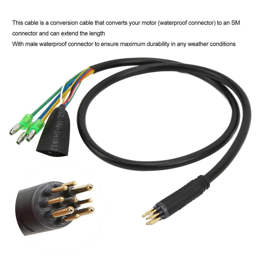 Kabel przedłużający konwerter silnika 9-pinowy miedziany wodoodporny złącze Niska awaryjność Linia do hulajnogi elektrycznej