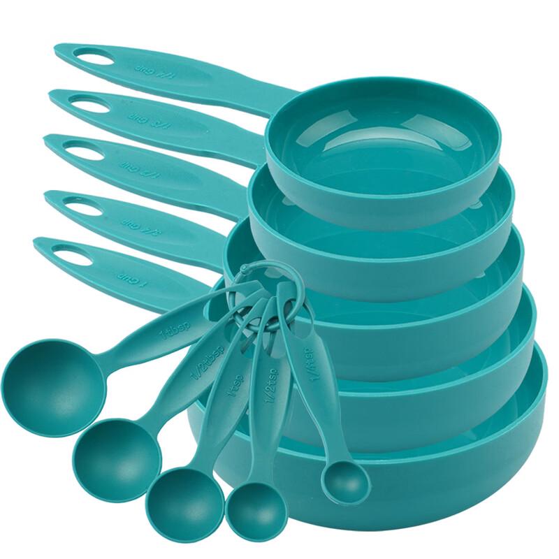 MDNG Plastic Measuring Cups and Spoons Set