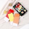 Y2K Salmon Sushi Socks Ins Funny Socks Gift Box Fashion Cotton Socks  For Women Men