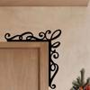 Vintage Forged Iron Wall Art with Scroll Patterns Durable Handcrafted Metal Decor for Home Christmas Gift