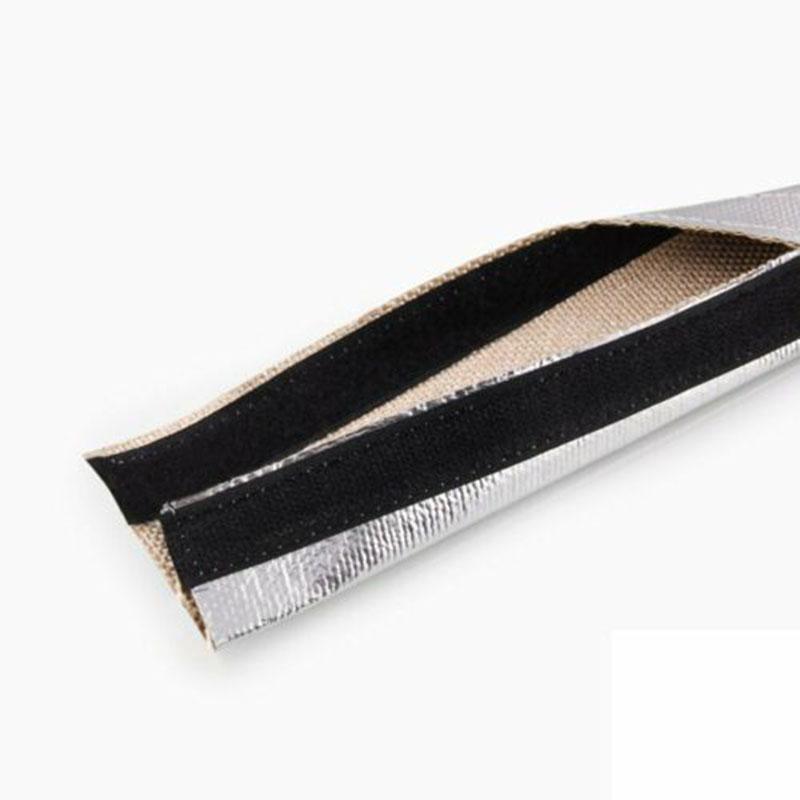 1M Insulation Metal Heat Shield Sleeve Wire Hose Protection Cover F-Best