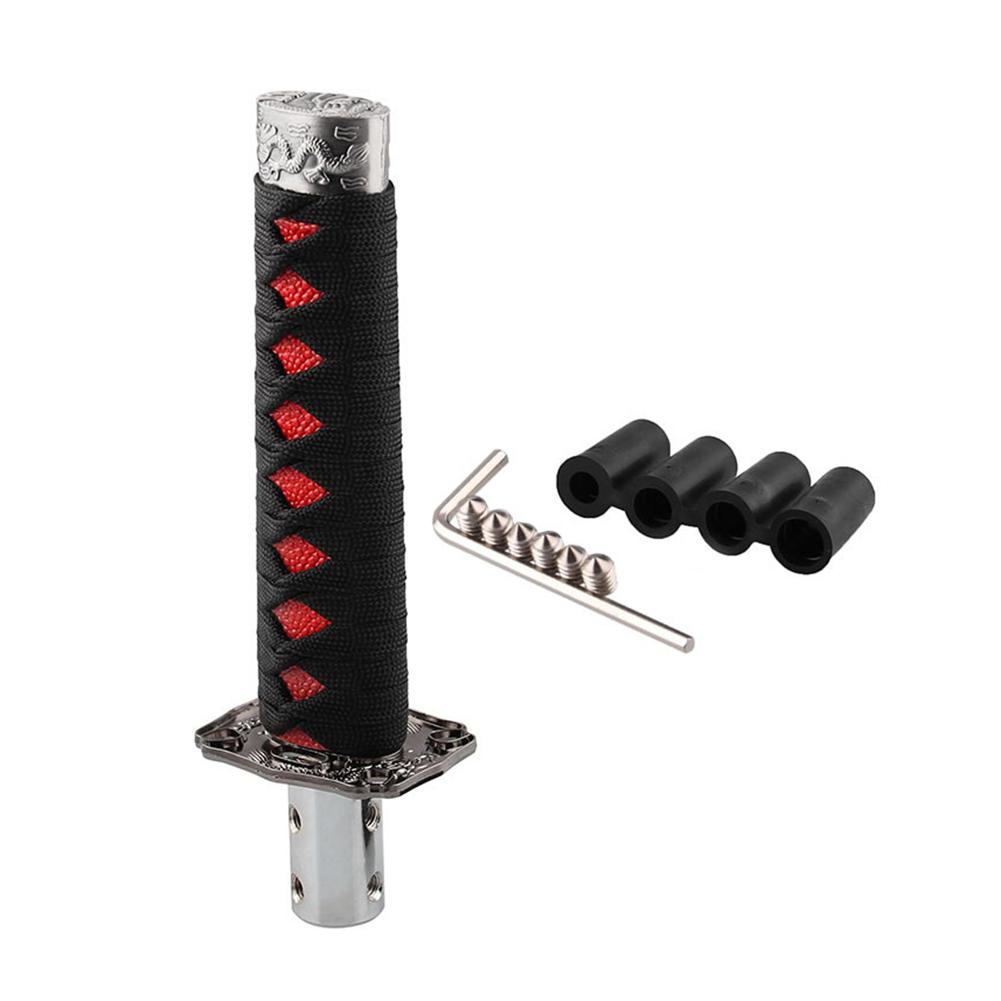200MM Universal Samurai Sword Shift Knob Shifter With Adapters Gear Shift knob Samurai Shifting Head Samurai Sword Handle