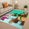New Cartoon M-Masha And B-Bear Christmas Gift Living Room Non-Slip Area Rug Carpet For Bedroom Playroom Sofa,Home Decor Doormat