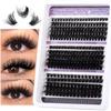 Diy Single Cluster Of Hair Large Capacity 50D + 60D Curled And Dense Mixed False Eyelashes
