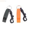 Set of 2 Hook-Attached Safety Whistles for Emergency Situations; Ideal for Outdoor Adventures
