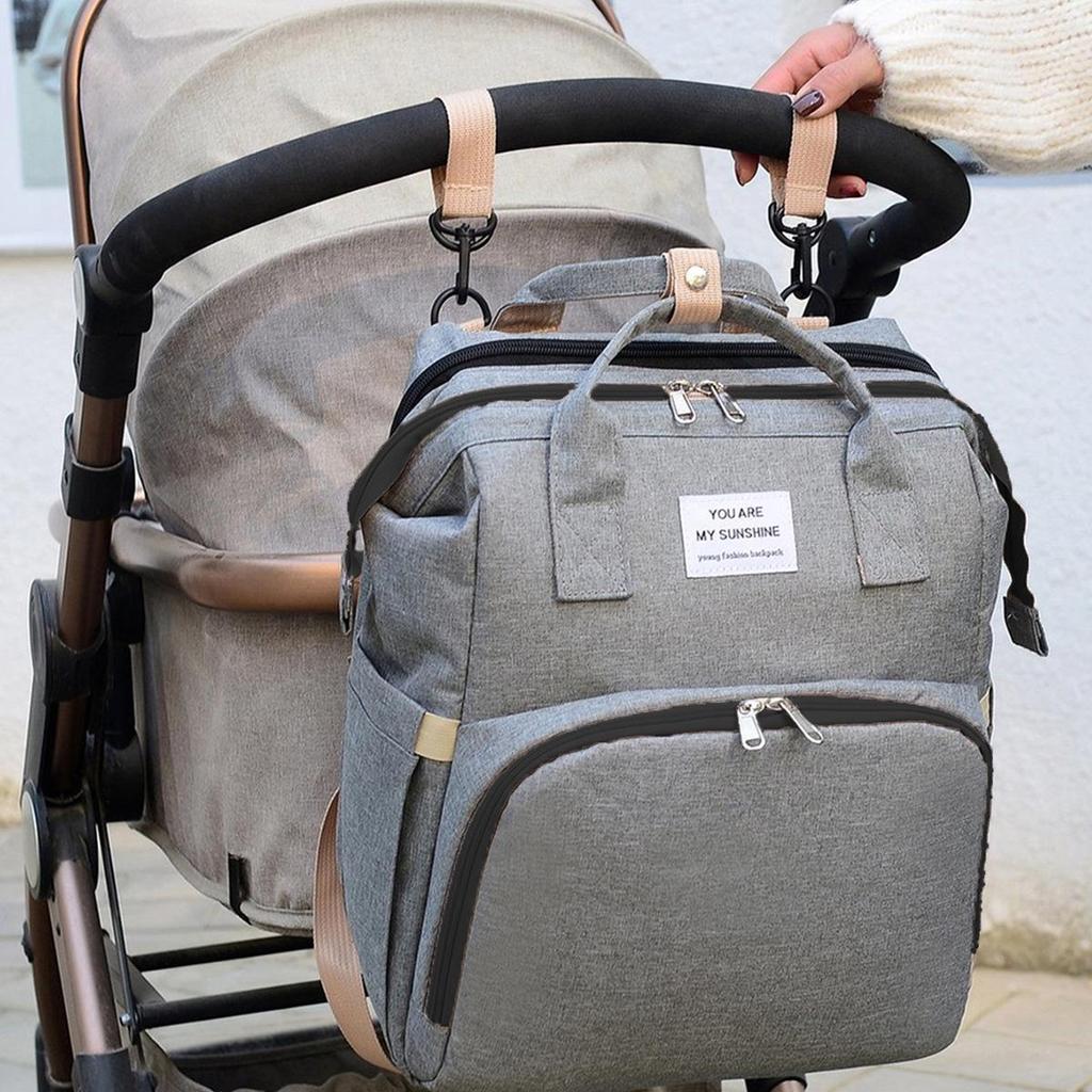 Multifunktionales Tragbares Babybett & Mama-Tasche: Leichter Faltbarer Moskitonetz-Rucksack