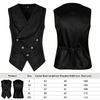 Men's Vests Medieval-style Vintage Costume Tuxedo Sleeveless Vests European Vintage Stage Halloween Costume Gothic Jacket Set