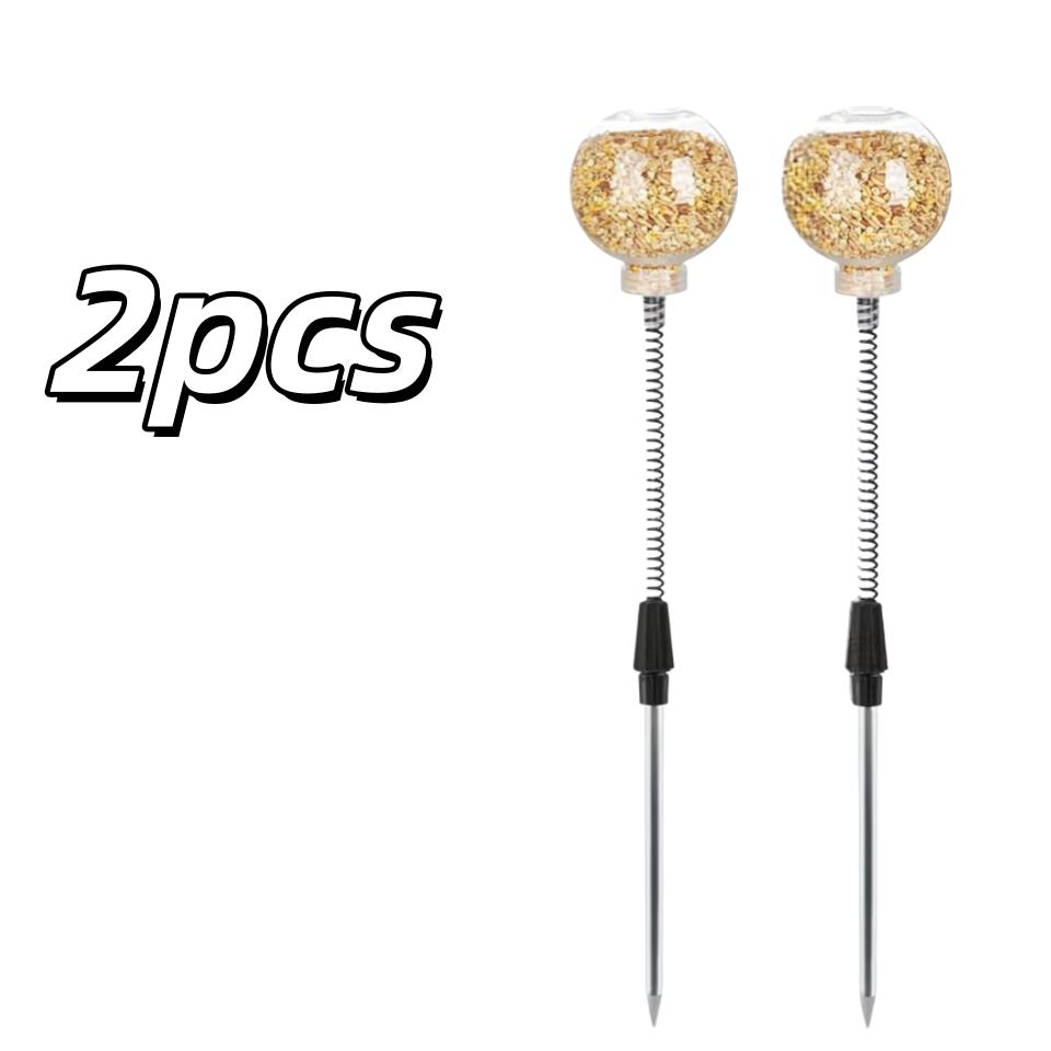 2pcs Spring-Controlled Poultry Feeders – Automatic Slow Feed, Reduces Waste for Chickens, Ducks