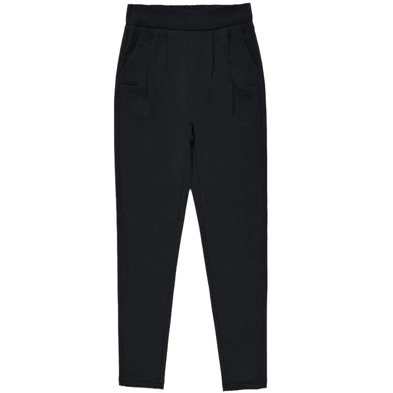 Elastic Waist Small Straight-leg Pants for Women In Summer New Style, Slightly Elastic Korean Style Thin High Waist Drape Slim Trousers