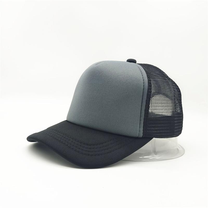 50 Color Unisex SummerTrucker Hat For Adult Net Baseball Cap Men Women Polyester Blank Mesh Adjustable Sun Hat Visor
