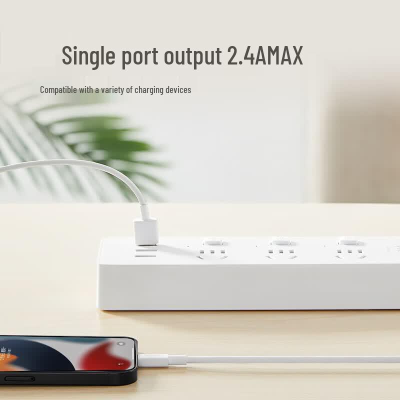BULL USB Power Strip with 3 Outlets and 3 USB Ports CN plug (adapter included)