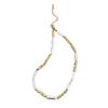 Imitation Baroque Pearl Toothpick Necklace Irregular Metal Choker Unique Elegant Clavicle Chain Minimalist French Retro Jewelry for Women