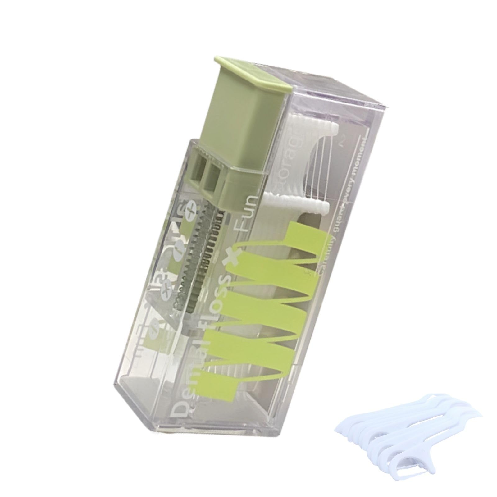 

Itisyou Portable Dental Floss Box with 10 Floss Reusable and easily refillable floss pick Compact and convenient for perfect for and Push-Button