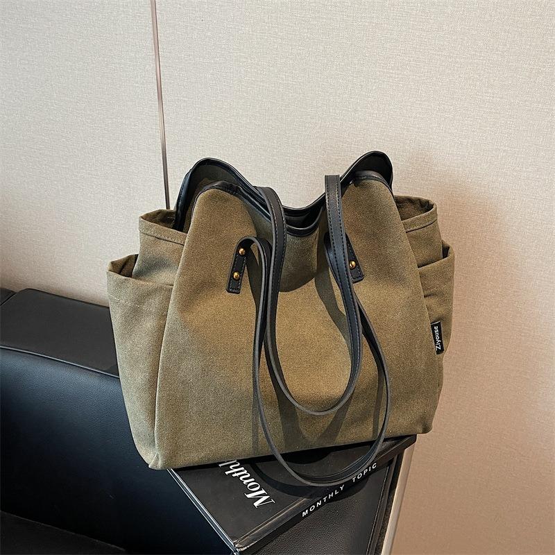 Popular winter new fashion simple handbag casual fashion shoulder bag casual large capacity tote bag women's bag