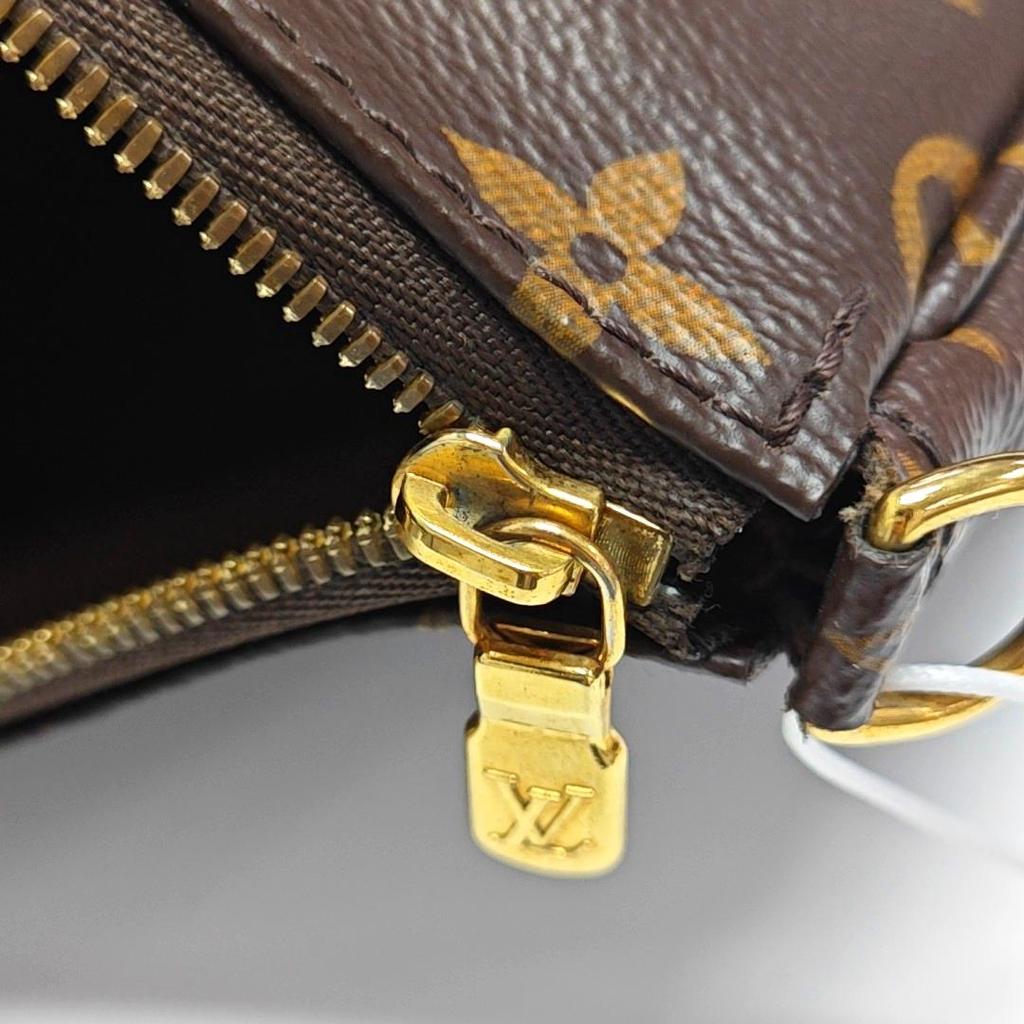 [Použité] Multi Pochette Accessoires Řetízková Monogramová Pět-v-jednom Kombinovaná Taška Potahované Plátno Kůže Mahjong Taška Podpažní Ruční - Velmi Dobrý #1GED4F6