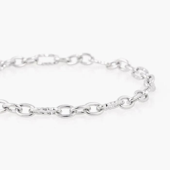 3x1 Binding Round Ring Surgical Steel Chain Bracelet (C2501AC1250_SV)