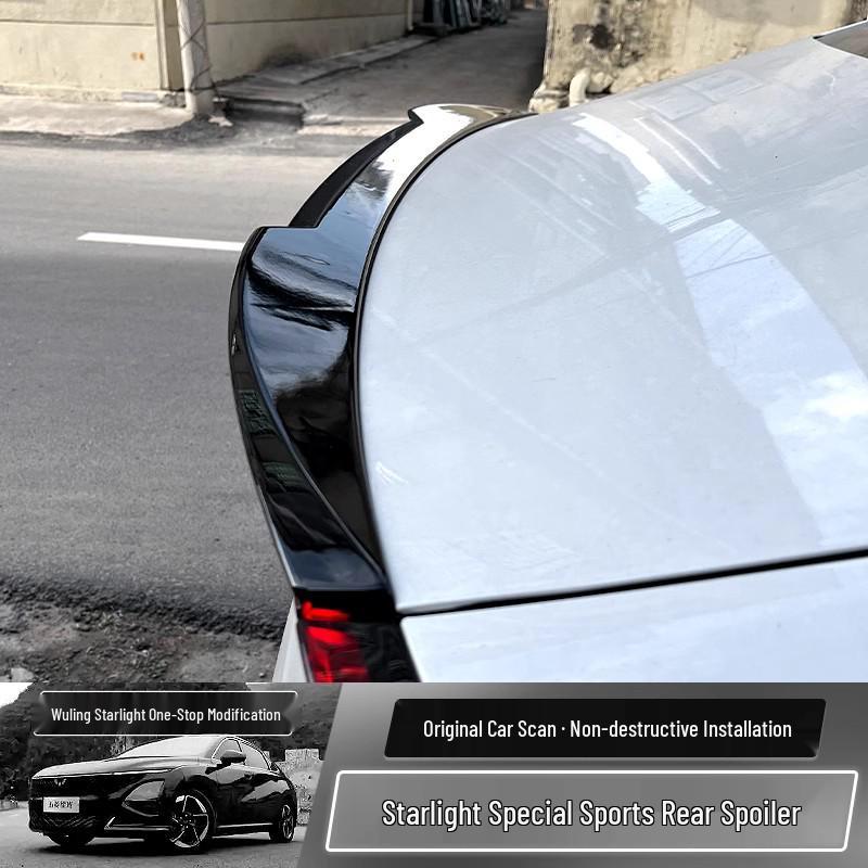 Wuling Xingguang Rear Spoiler ABS No-Drill Decorative Wing Parts