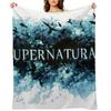 supernatural Throw Blanket Bed covers funny gift Plaid Sofa Quilt Blankets