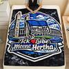 1PC Hertha BSC Patterned Flannel Blanket Suitable For All Seasons for Home Decor Warmth and Comfort Gifts Holiday Present