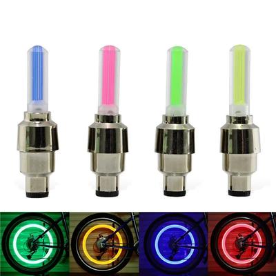 Motorcycle Wheel Light Motion Sensor LED Light Waterproof Mini Neon Light Tire Nozzle Valve Cap Light for Car Motorcycle Bicycle